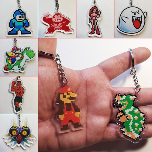Acrylic nintendo keychains - nintendo,